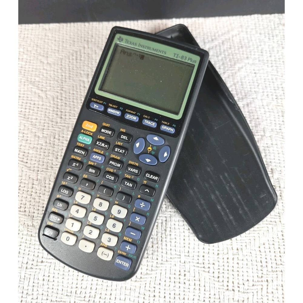 Texas Instruments TI-83 Plus Graphing Calculator with Slide Cover - Works